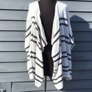 Atmosphere Cream & Black Sweater Shrug S/M